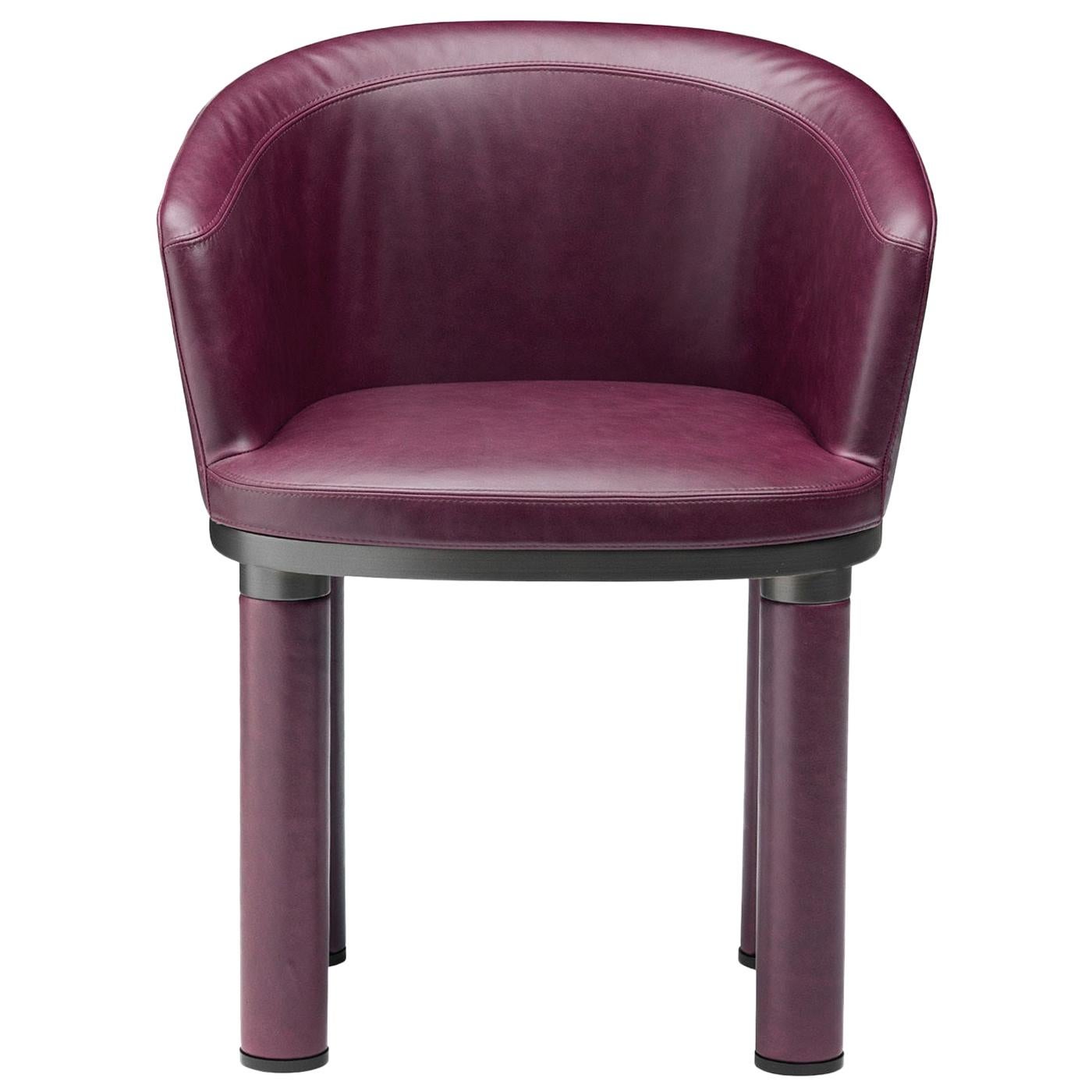 Bold Purple Armchair For Sale