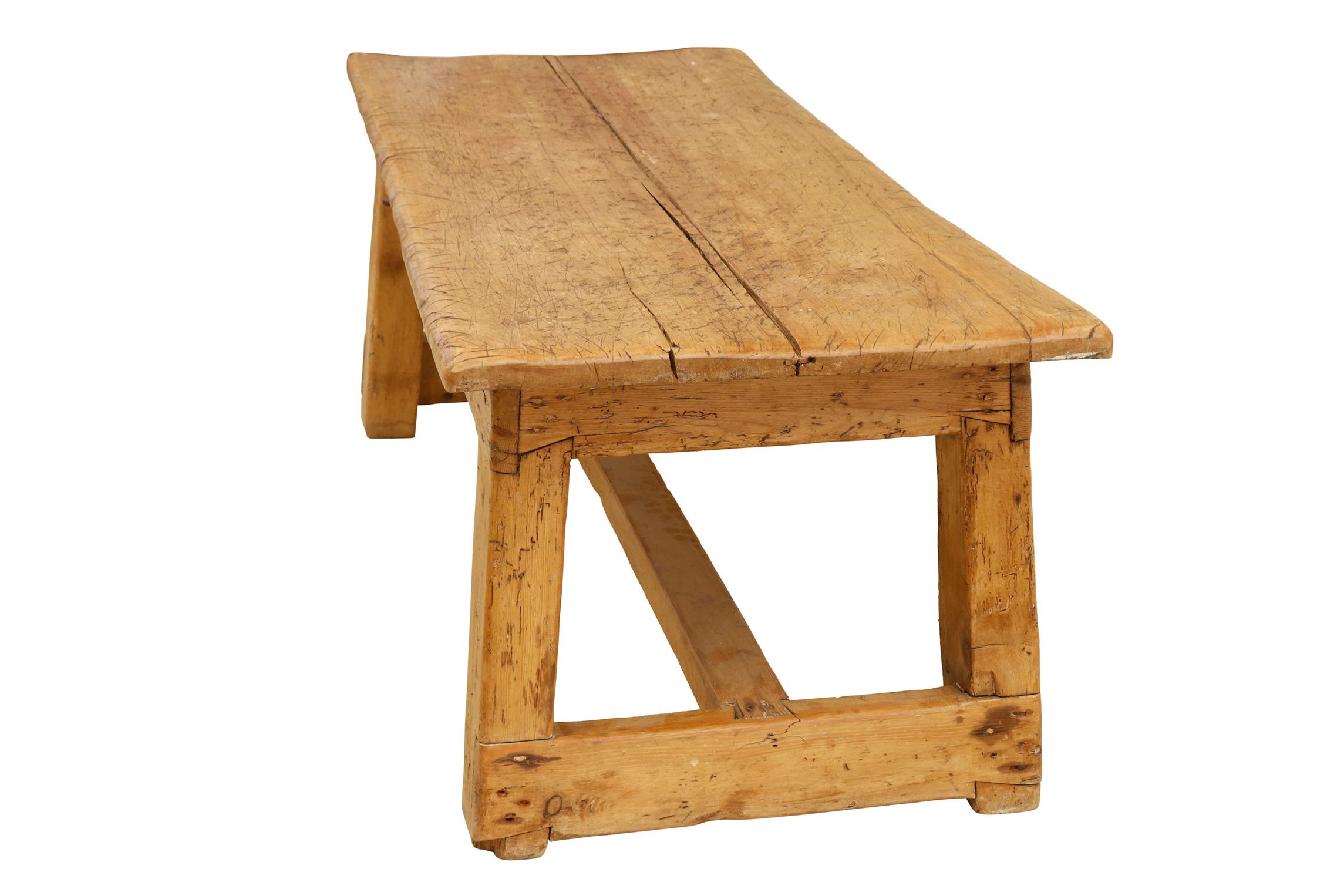 Adirondack Bold Rustic Bench or Low Table For Sale