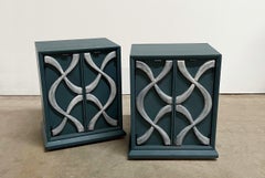Bold Sculptural Stanley Furniture Theme II "Cosmopolitan" Nightstands