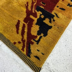 Bold Shag Moroccan Rug in Vibrant Orange – Celestial Canvas (5x8ft)