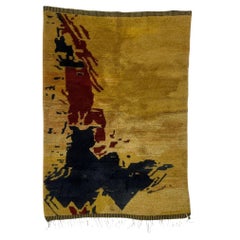 Bold Shag Moroccan Rug in Vibrant Orange – Celestial Canvas (8x10ft)