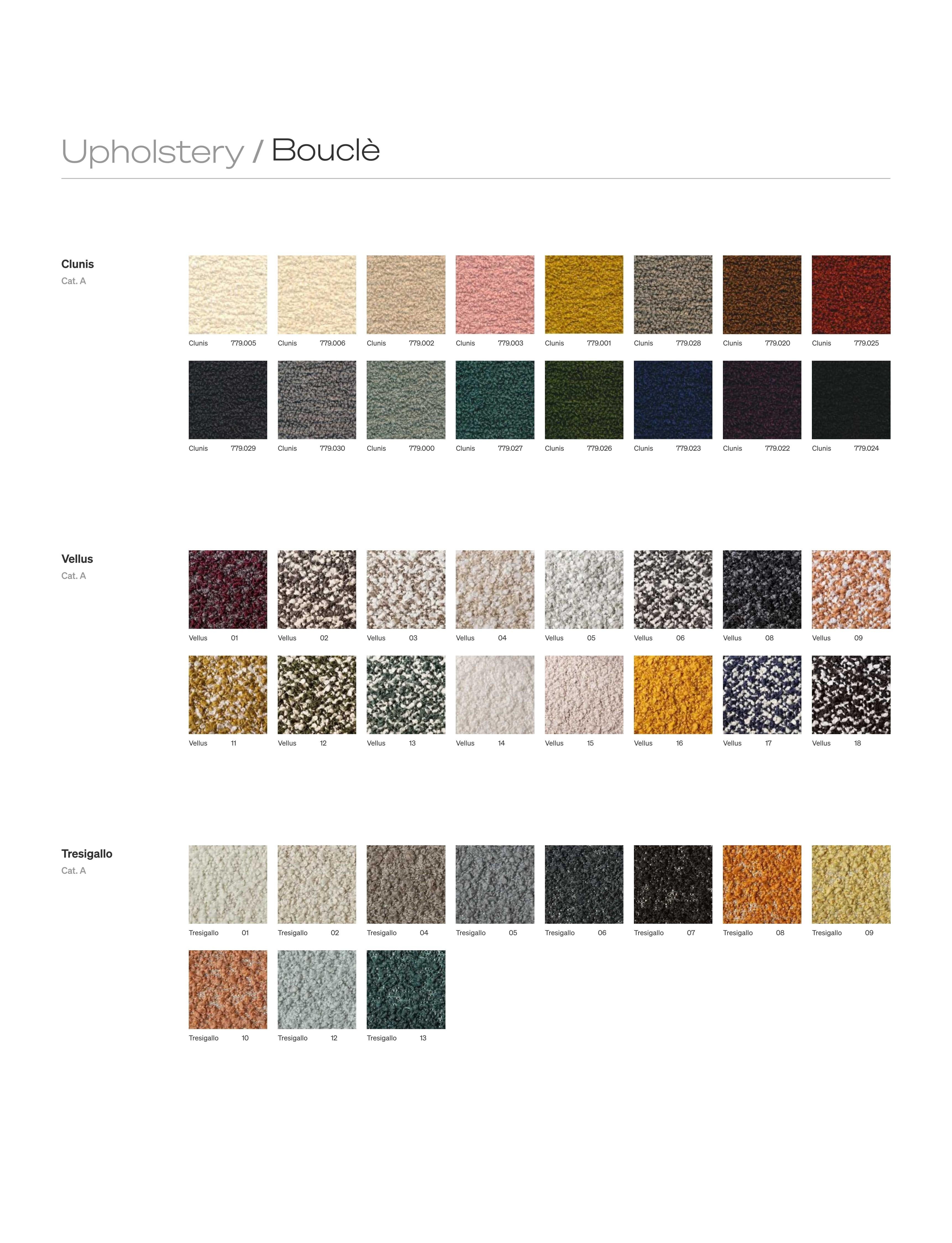 Bouclé Bold Sofa Linear Regular - Karakorum 001 en vente