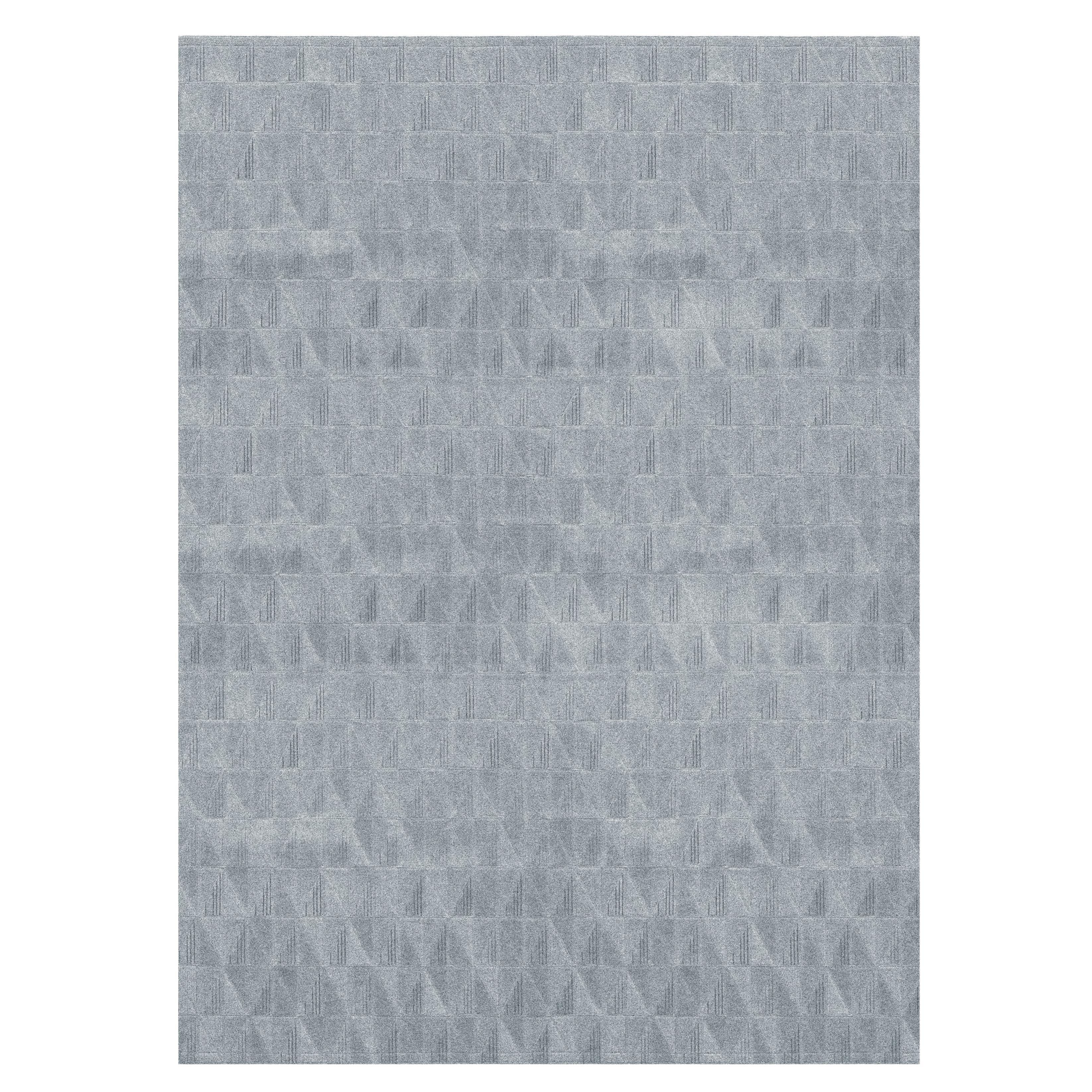 Bold Spliced Angles Customizable Fragment Rectangle in Cloudburst Small