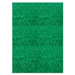 Bold Spliced Angles Customizable Fragment Rectangle in Emerald Small