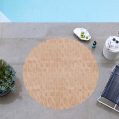 Bold Spliced Angles Customizable Fragment Round in Caramel Medium