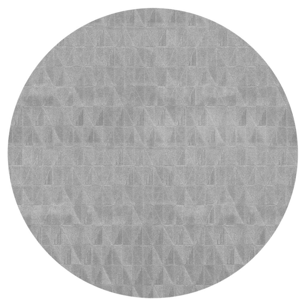 Bold Spliced Angles Customizable Fragment Round in Cloudburst Small For Sale