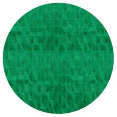 Bold Spliced Angles Customizable Fragment Round in Emerald X-Large