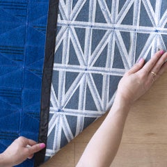 Bold Spliced Angles Customizable Fragment Round in Sapphire Medium