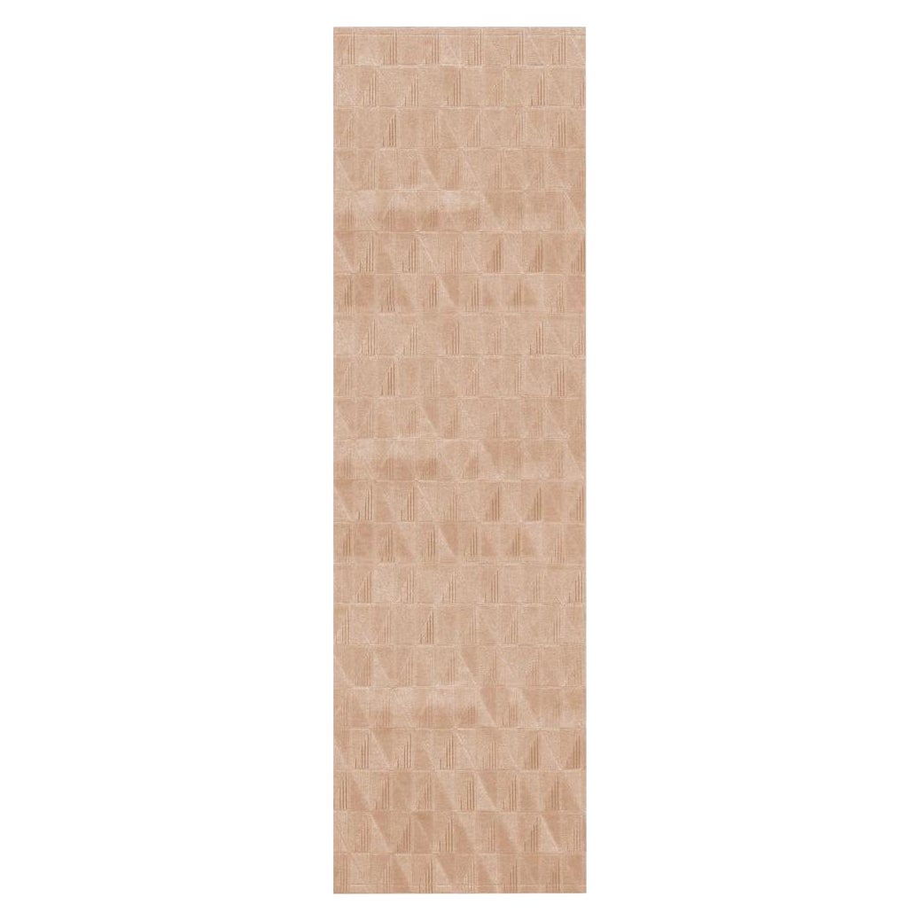 Bold Spliced Angles Runner personalizzabile in Caramello Grande in vendita