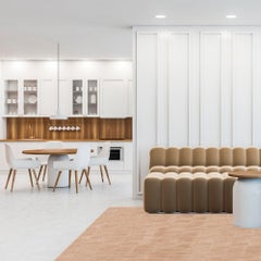 Bold Spliced Angles Customizable Fragment Runner in Caramel Small