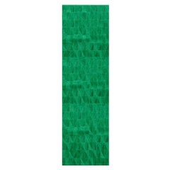 Bold Spliced Angles Customizable Fragment Runner in Emerald Large