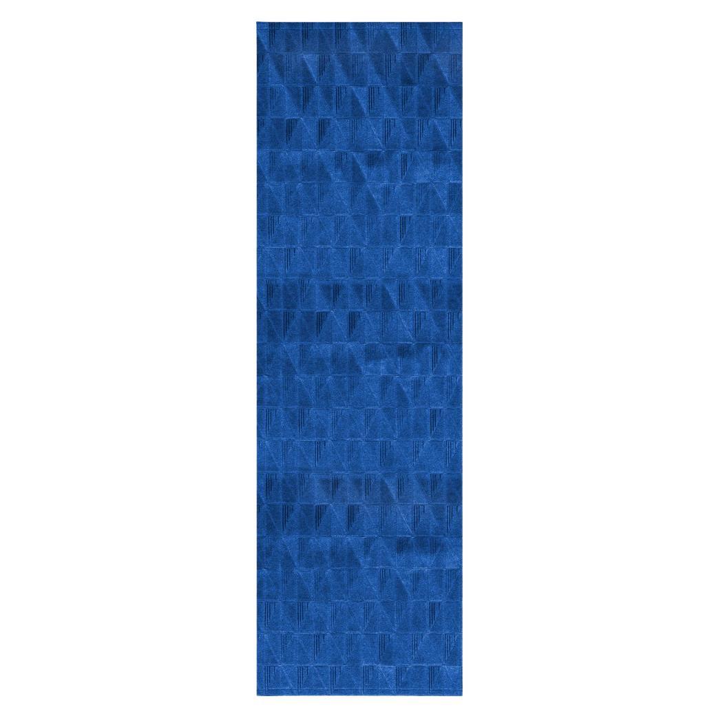 Bold Spliced Angles Customizable Fragment Runner in Sapphire Small For Sale