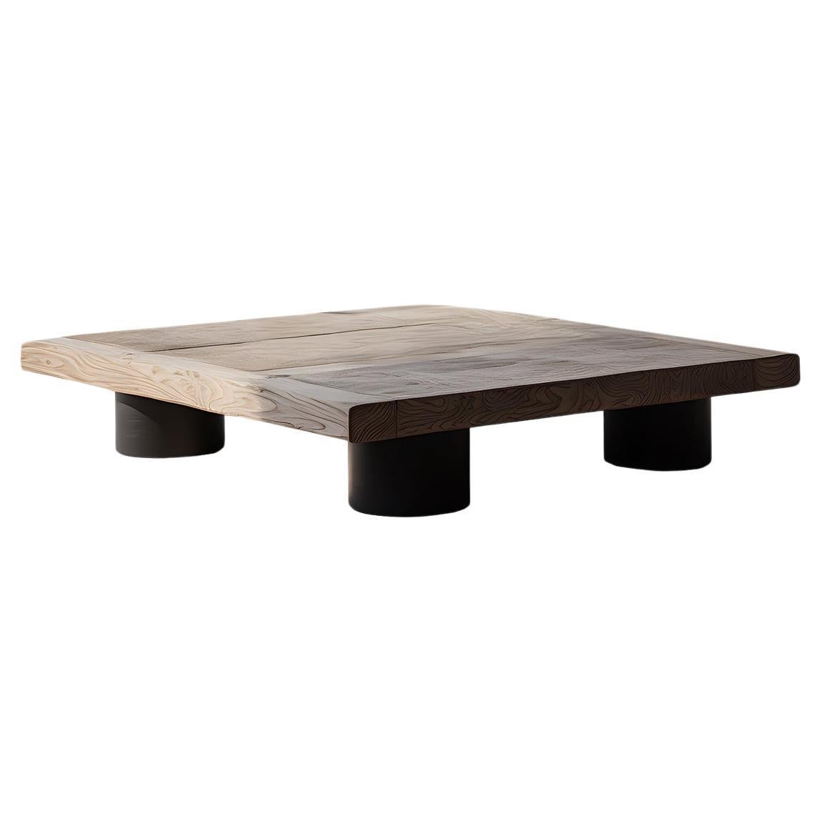 Bold Square Coffee Table in Black Tint - Architectural Fundamenta 29 by NONO For Sale