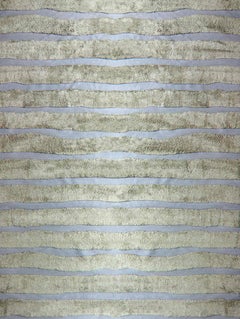 Bold Stripe Gulf hand knotted Rug by Eskayel