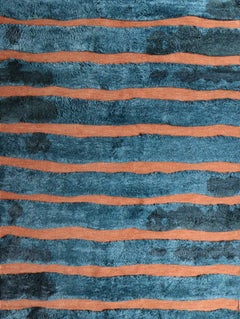 Bold Stripe Isthmus Hand-Knotted Rug by Eskayel