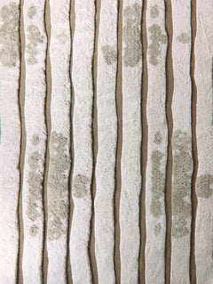 Bold Stripe Sandstone Hand Knotted Rug by Eskayel