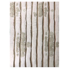 Tappeto Bold Stripe Sandstone annodato a mano di Eskayel