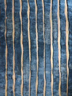 Bold Stripe Thalassa hand knotted Rug by Eskayel
