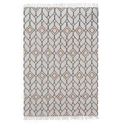 Bold Strong Lines Customizable Ashes Weave Rug Large