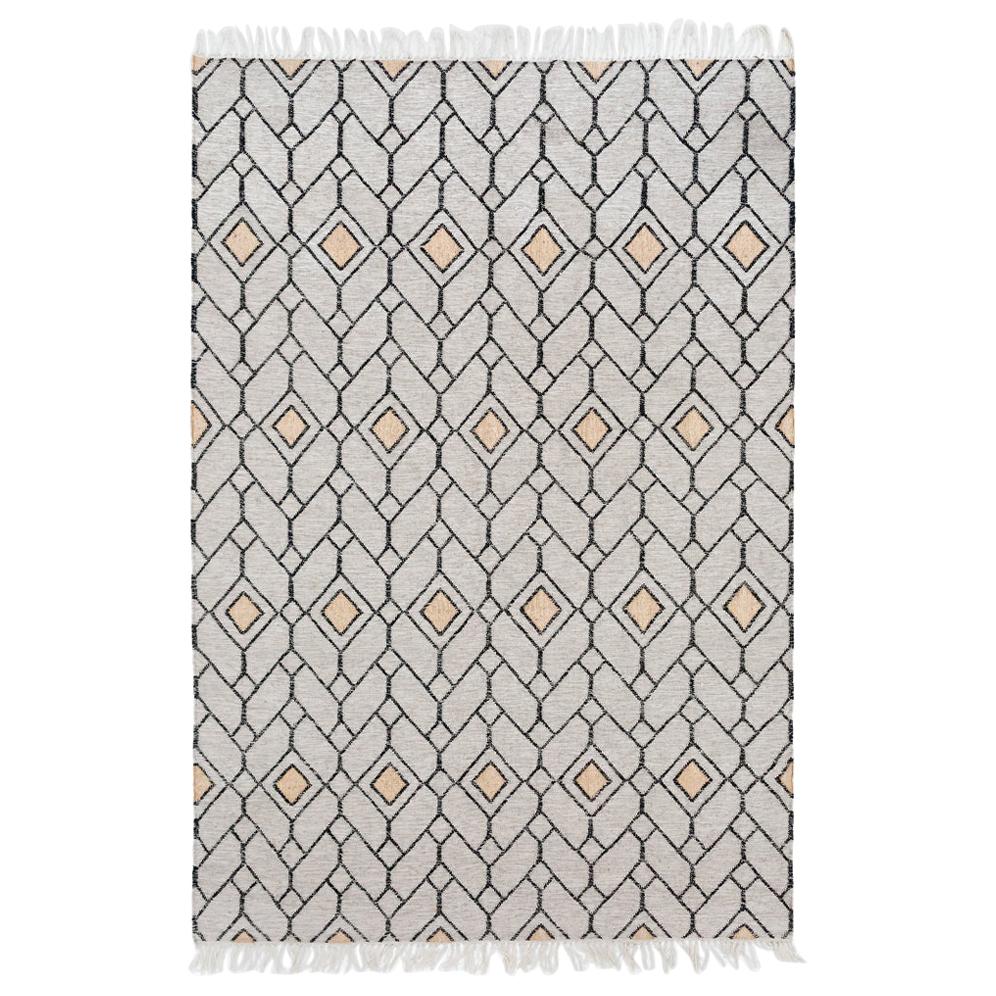 Bold Strong Lines Customizable Ashes Weave Rug X-Large