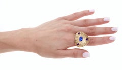 Bold Tanzanite Amethyst Cocktail Ring