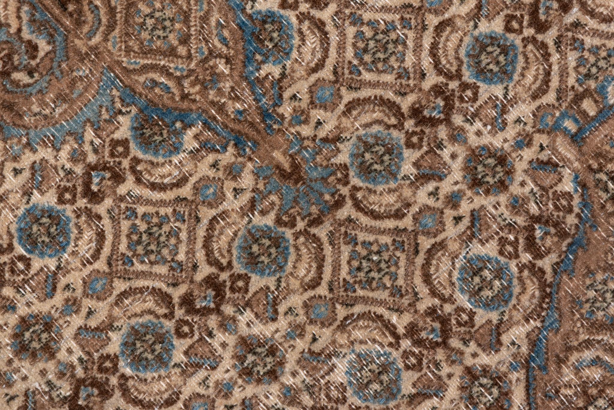 20th Century Bold Turkish Sivas in Brown and Cream with Geometric Symbols For Sale