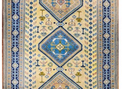 Tapis afghan Kazak audacieux de la fin du XXe siècle