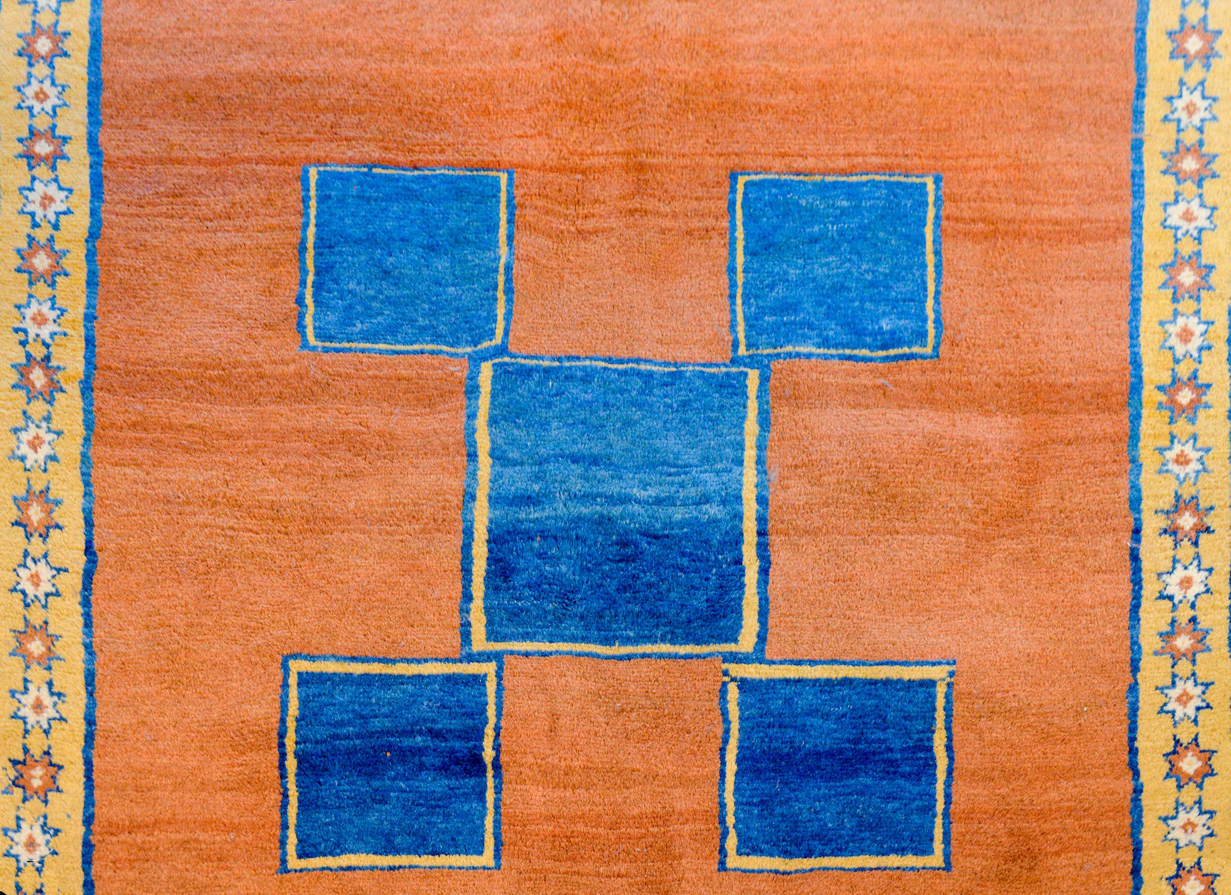 Tribal Bold Vintage Gabbeh Rug For Sale