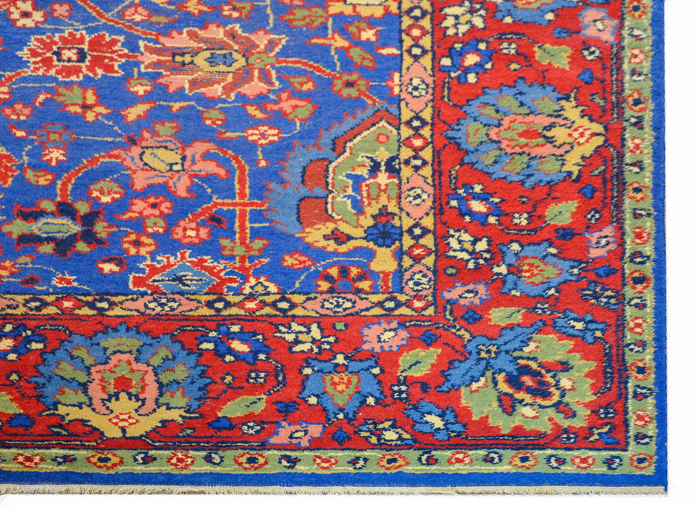 Bold Vintage Persian Mahal Rug For Sale 4