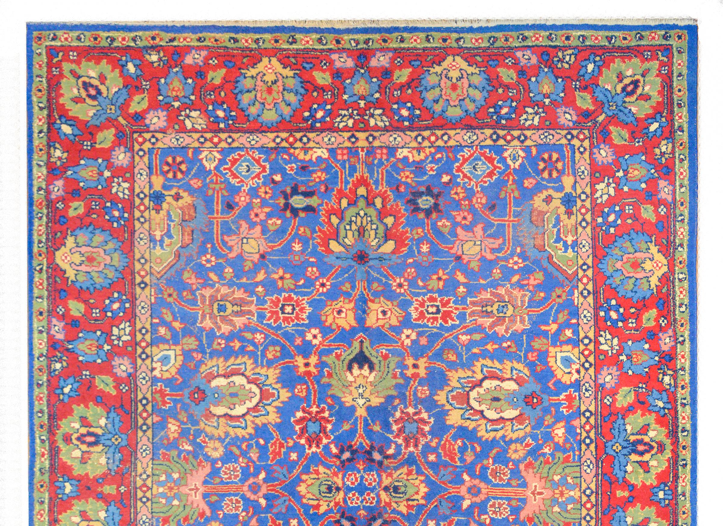 Sarouk Farahan Bold Vintage Persian Mahal Rug For Sale