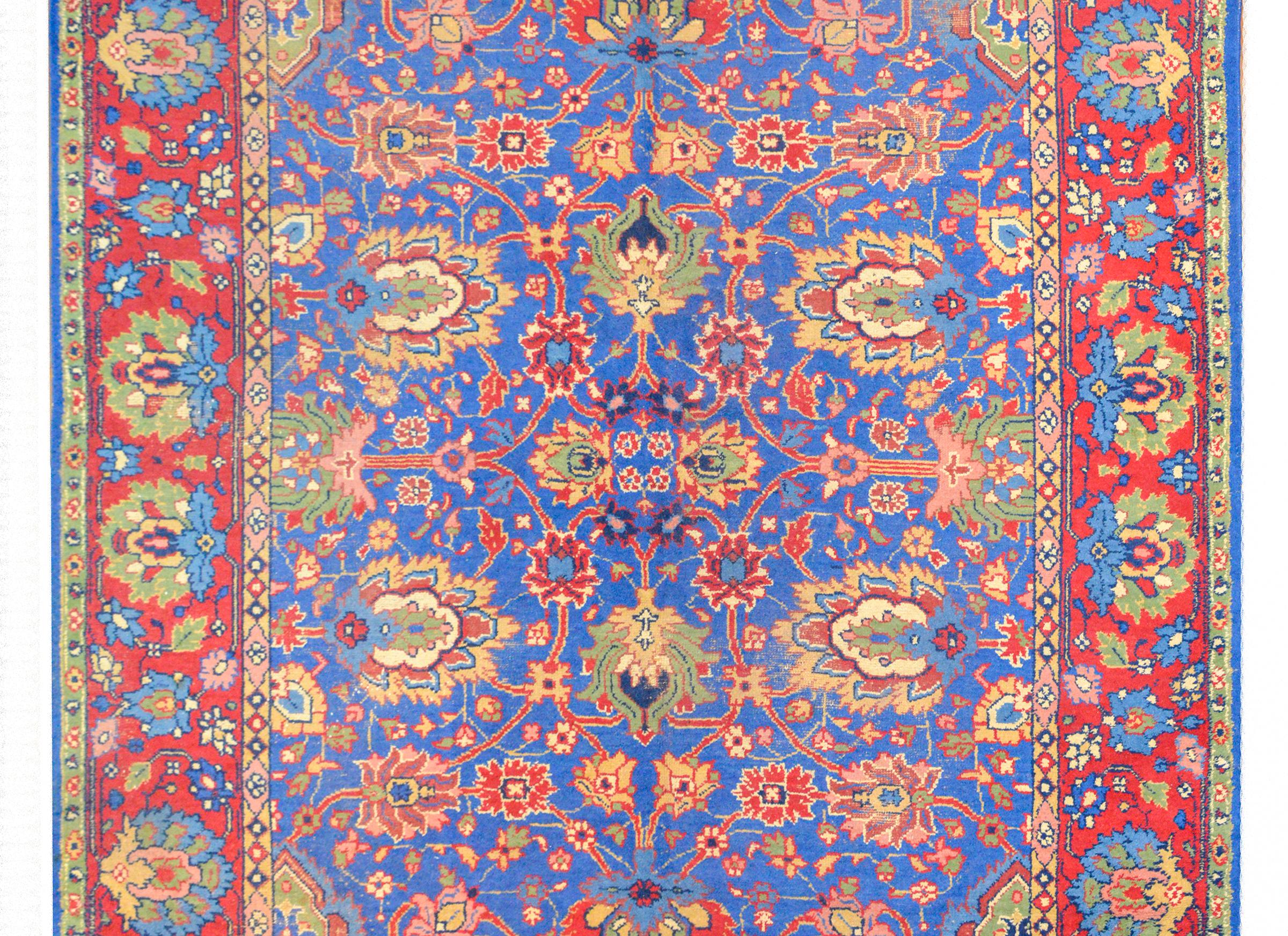 Bold Vintage Persian Mahal Rug In Good Condition For Sale In Chicago, IL