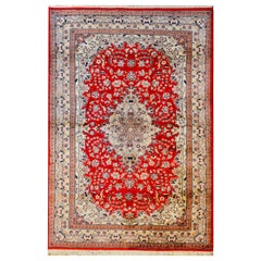 Bold Vintage Tabriz-Style Rug