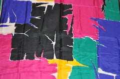 Bold & Vivid "Abstract Wilderness" Silk Scarf