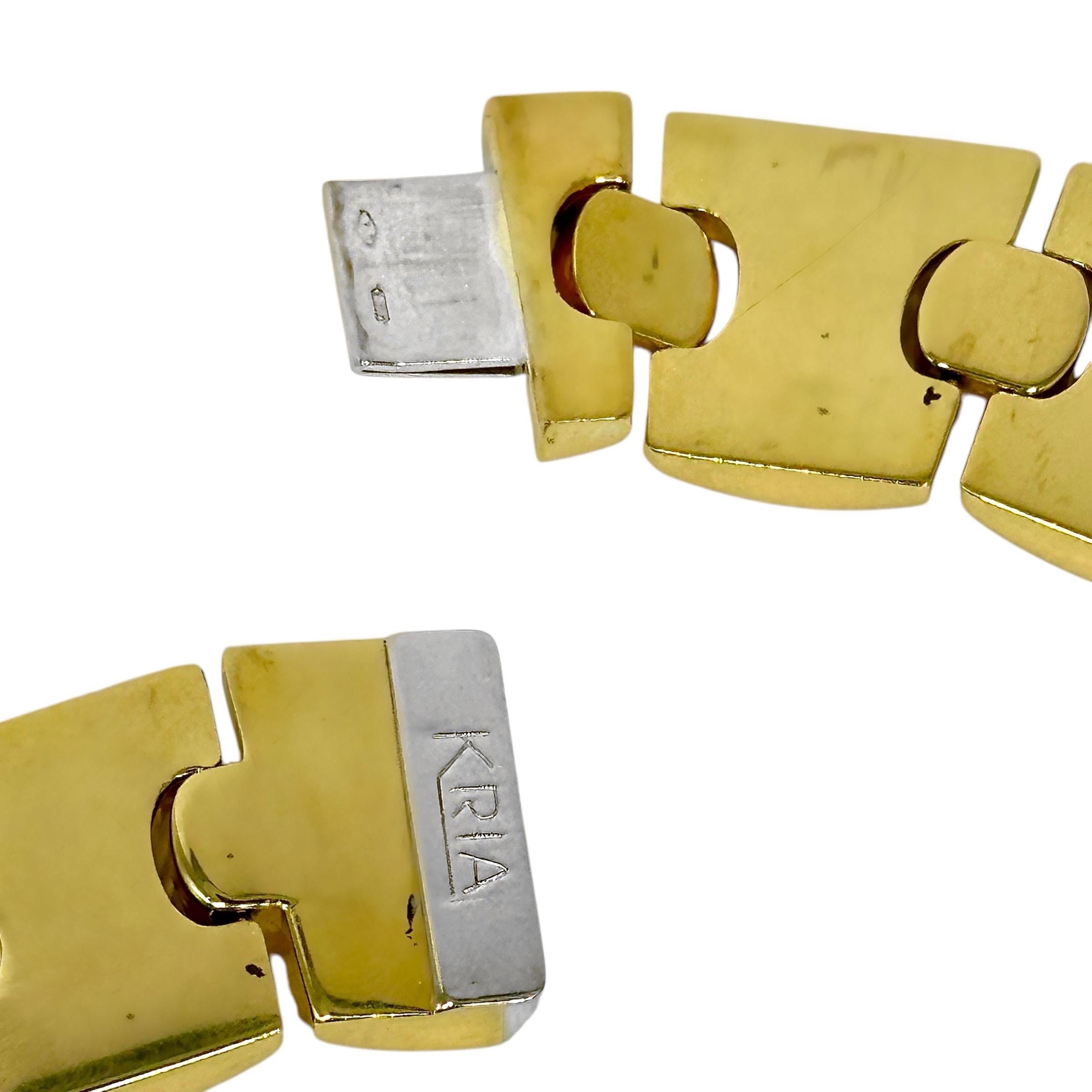 Donna Audace ma di classe, collana girocollo vintage in oro giallo 18K di KRIA in vendita