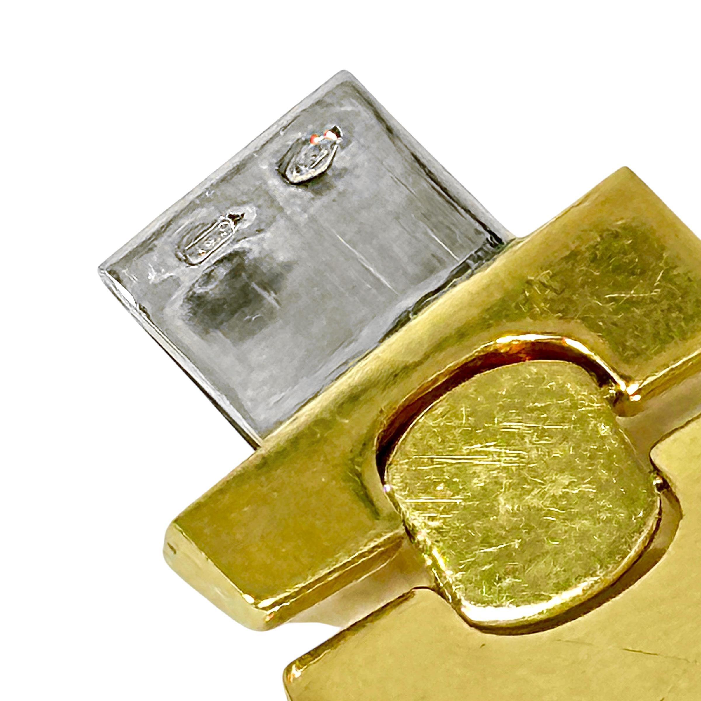 Audace ma di classe, collana girocollo vintage in oro giallo 18K di KRIA in vendita 1