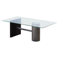 Bolder Coffee Table in Plywood & RVS Glass by Arno Hoogland