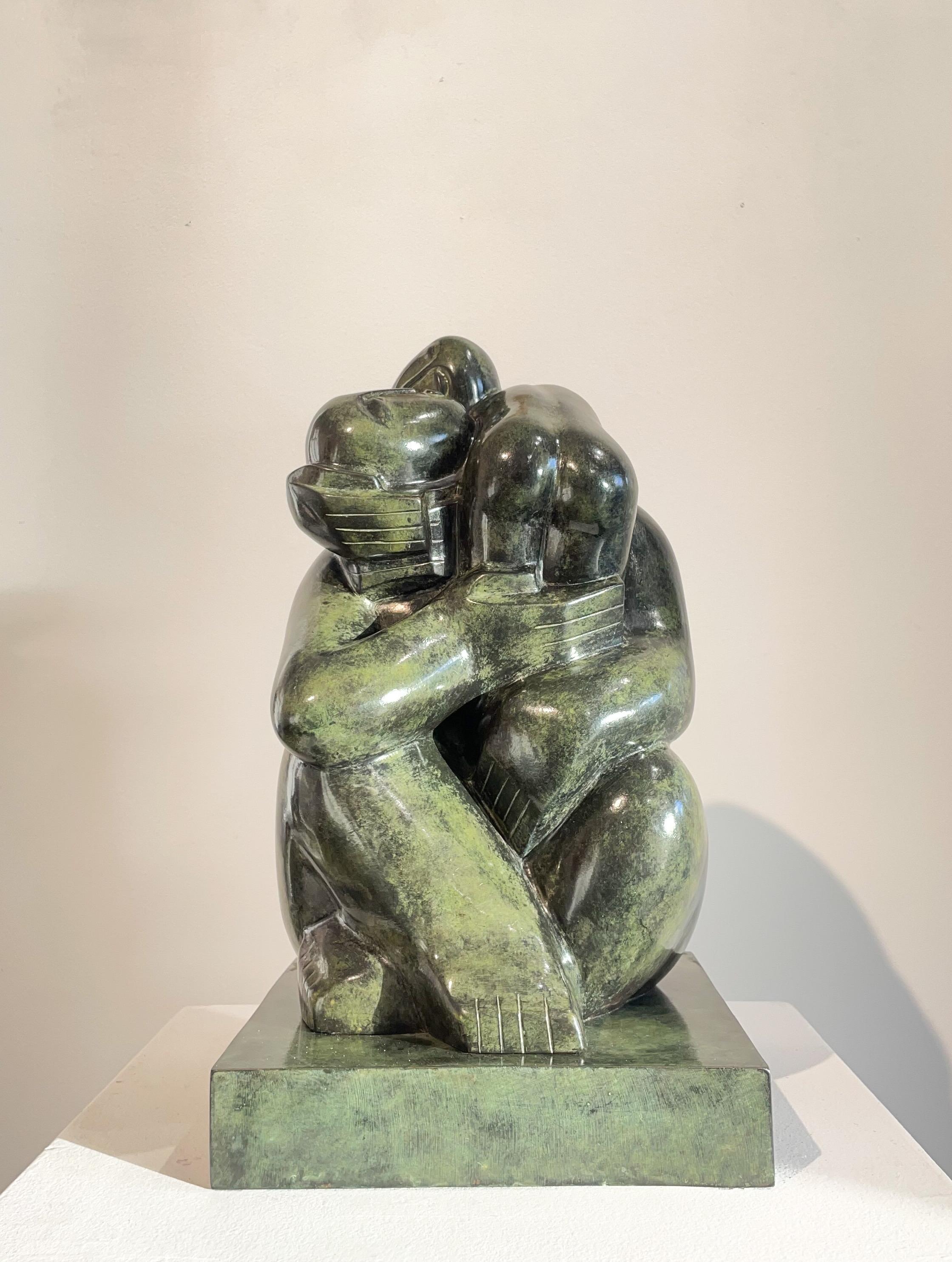 Boldi Figurative Sculpture – Mutter mit Kind