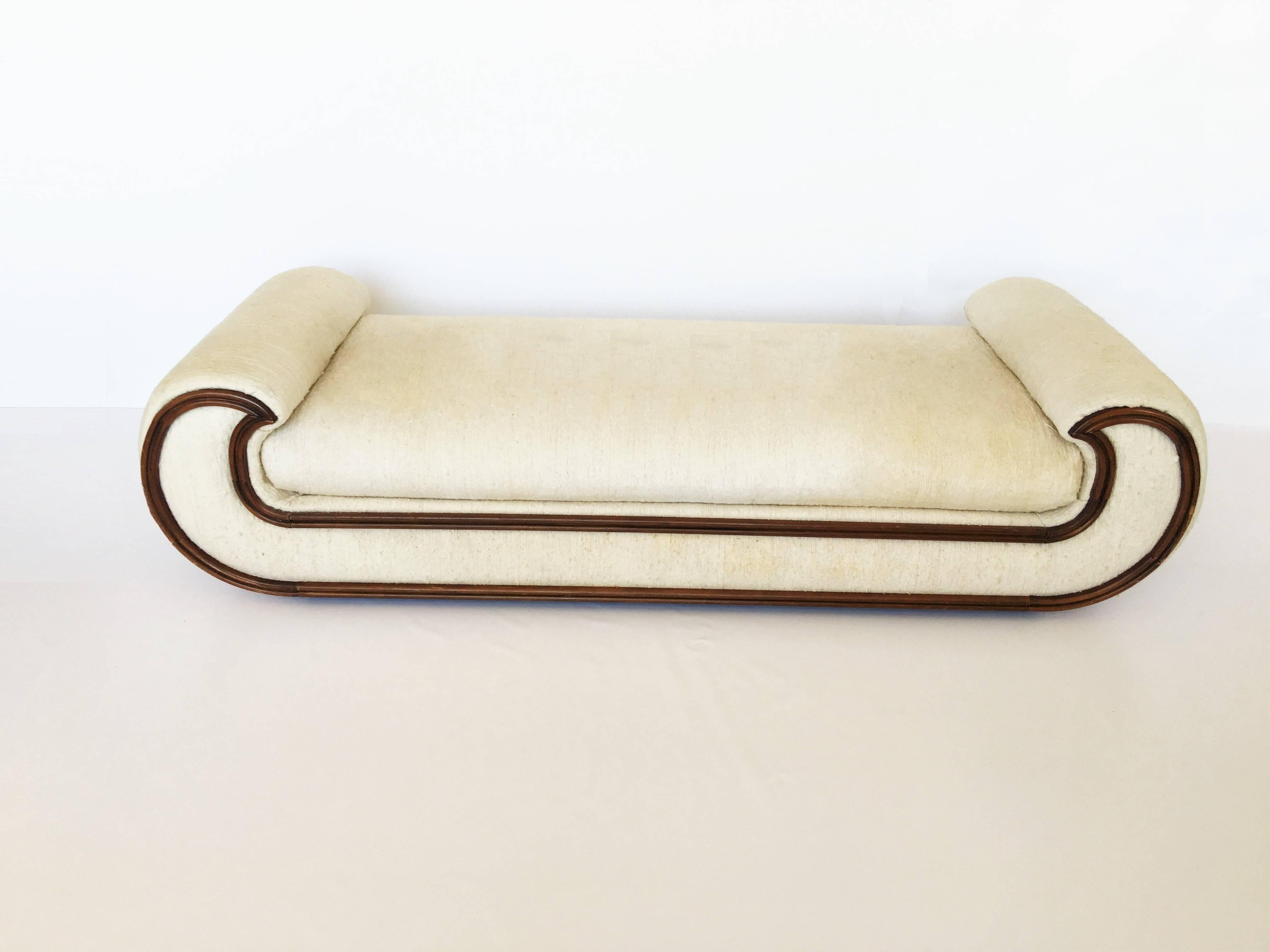 20th Century 1970's Chaise Lounge or Daybed by Vivai del Sud, Italy