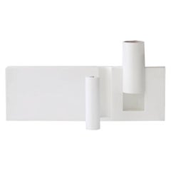 Bolean, Vase in White Corian, Limited Edition, Ymer&Malta, France