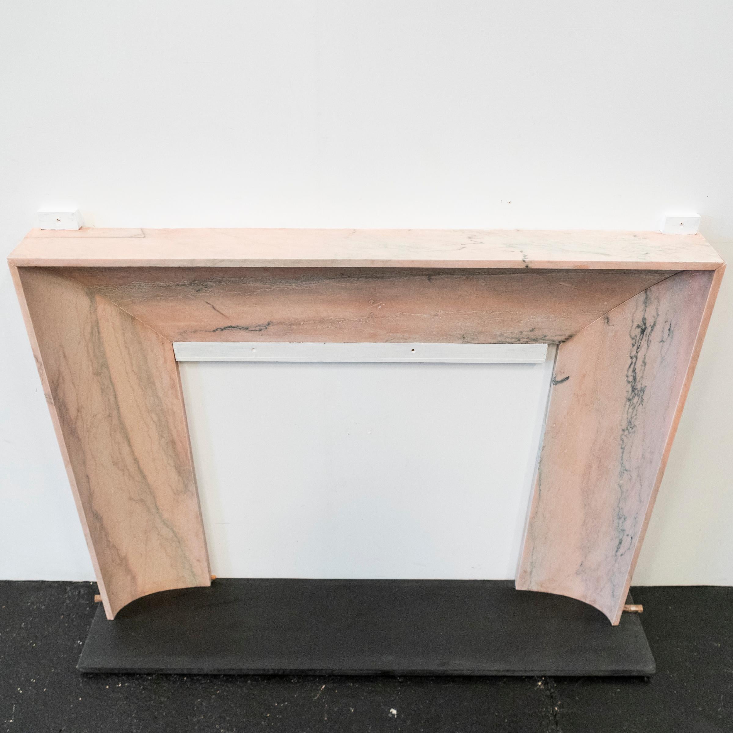 Bolection Fireplace Surround in Reclaimed Pink Marble PRODUCT ID: WHIMSICAL For Sale 6