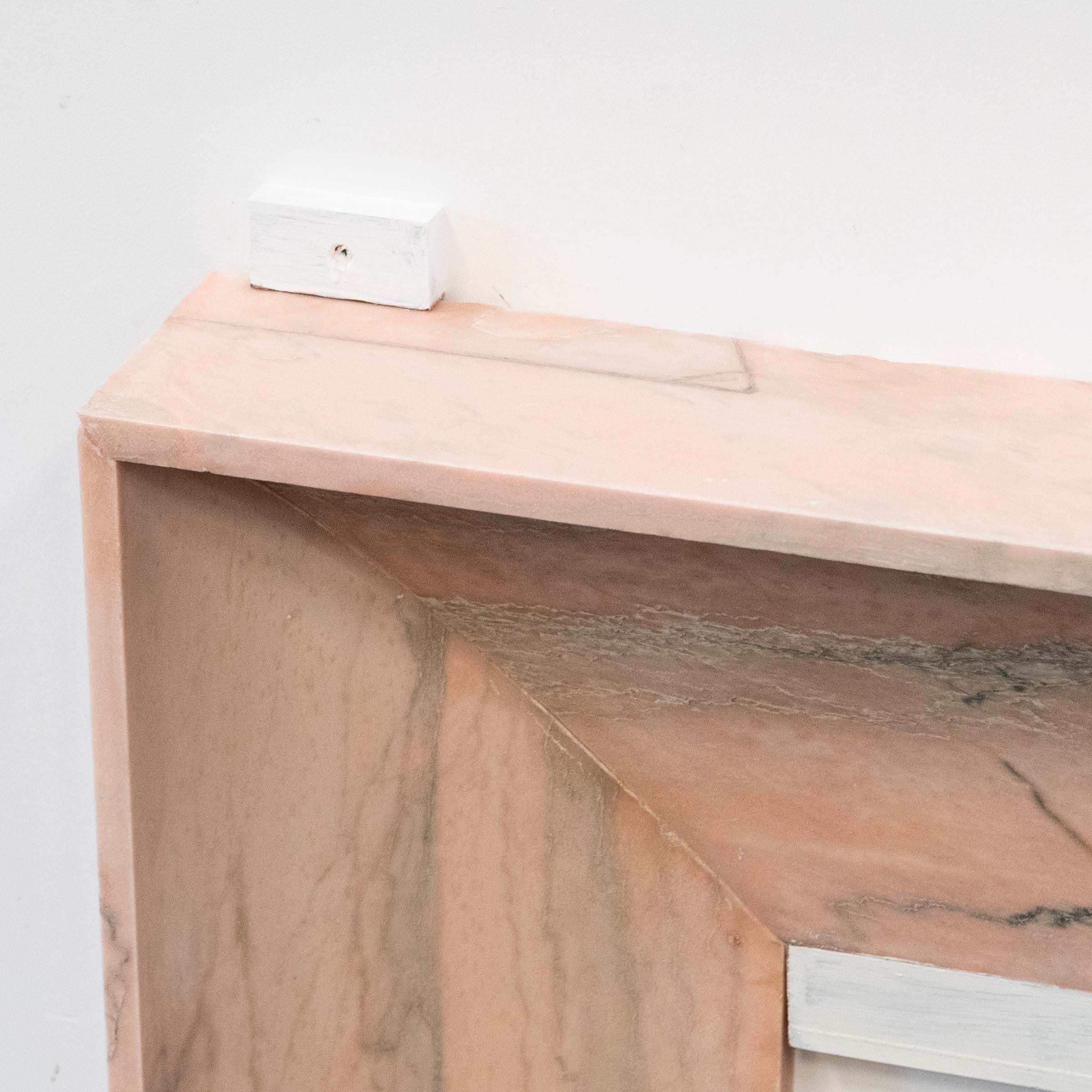 Bolection Fireplace Surround in Reclaimed Pink Marble PRODUCT ID: WHIMSICAL For Sale 7