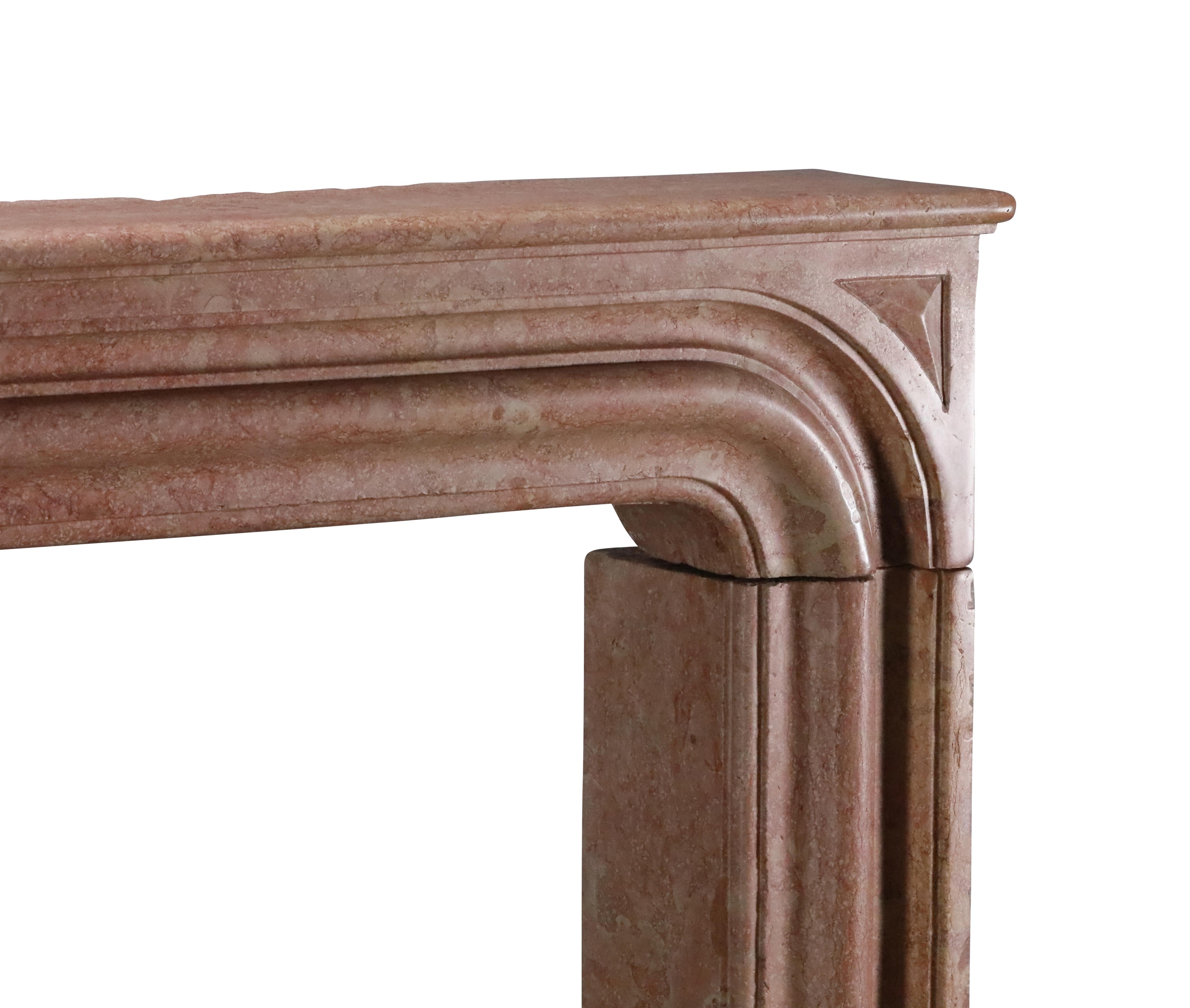 Envolvente de Chimenea Bolection Con Punta de Diamante Como la Biblioteca Chateau De Gilly en venta 3