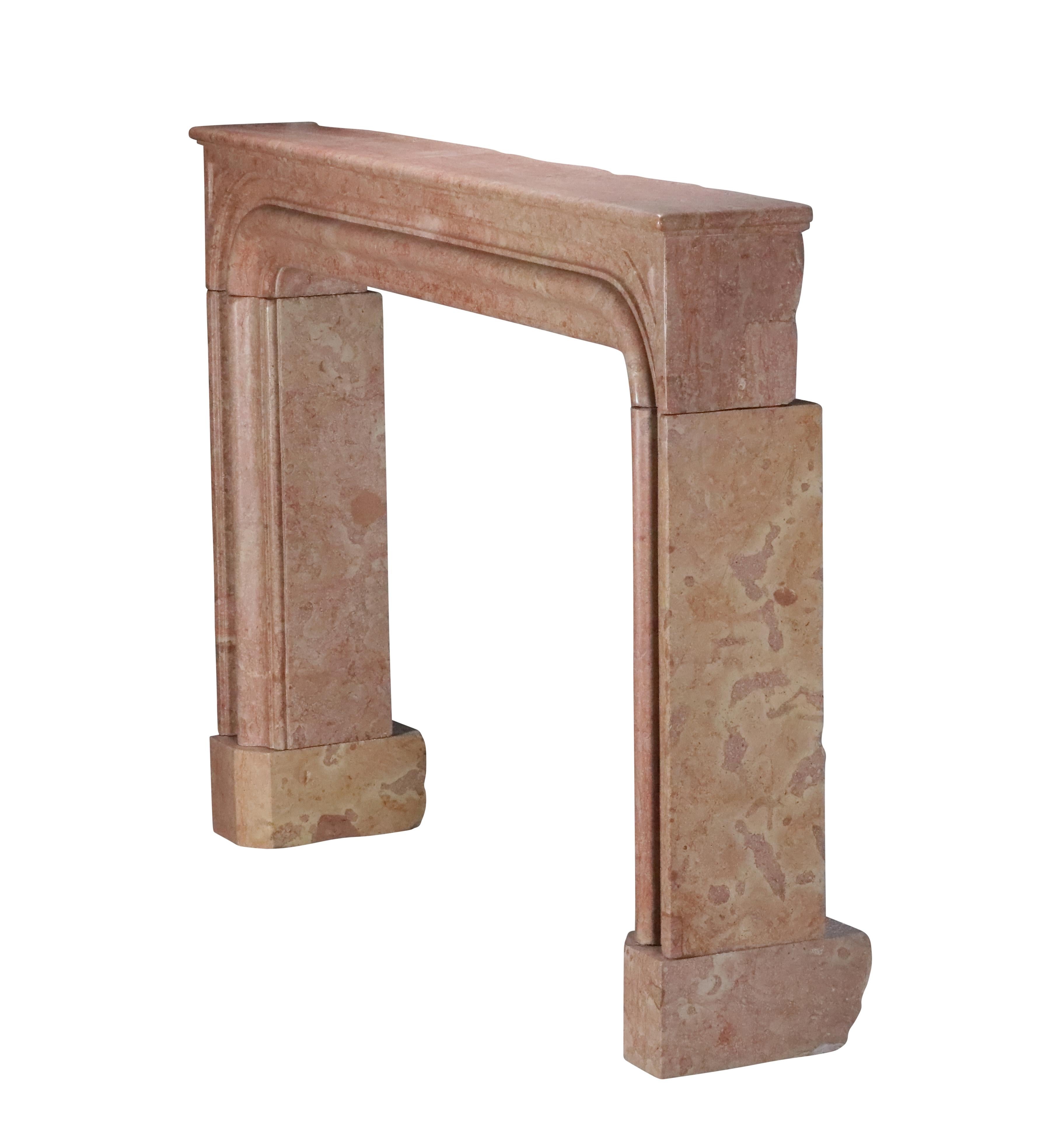 Envolvente de Chimenea Bolection Con Punta de Diamante Como la Biblioteca Chateau De Gilly en venta 5