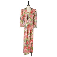Boléro and bustier wrap dress ensemble in printed sequin Pierre Cardin