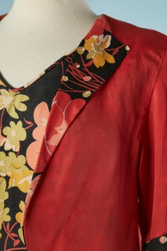 Boléro and flower printed jumpsuit Stern Brothers Circa 1930's