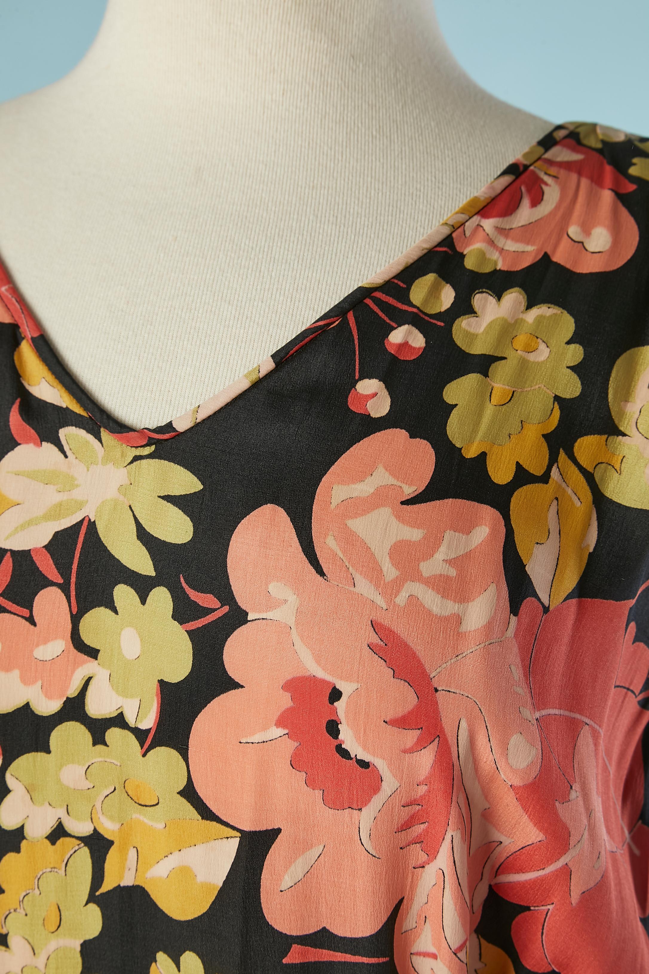 Boléro and flower printed jumpsuit Stern Brothers Circa 1930's  For Sale 2