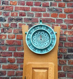 Boleslaw Danikowski (1928-1979) Wanduhr aus Keramik, ca. 1960/1970