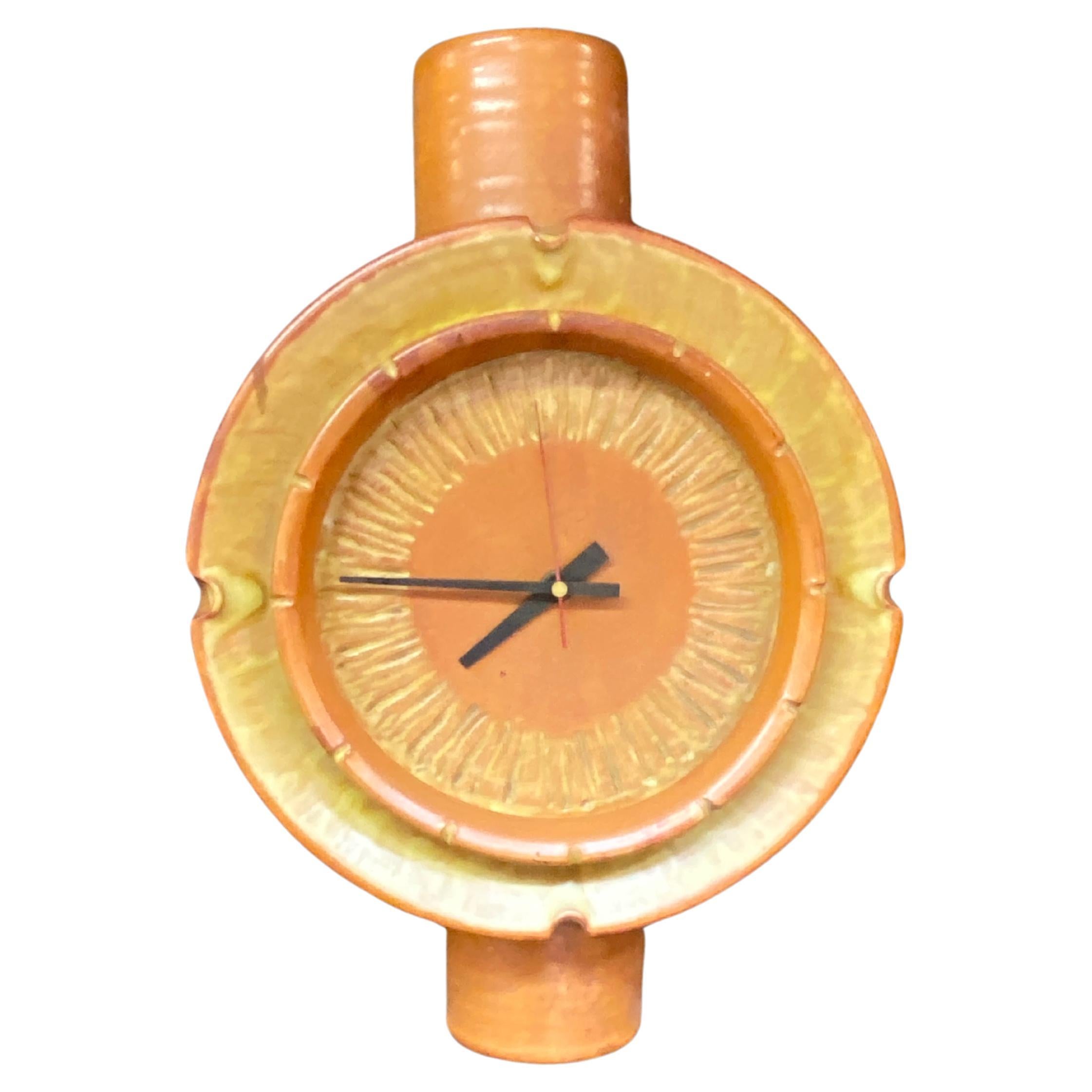Boleslaw Danikowski (1928-1979) Reloj de pared de cerámica hacia 1960/1970