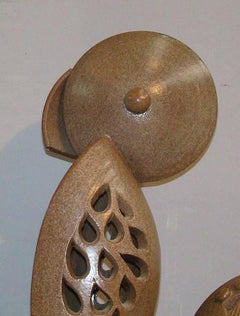 Boleslaw Danikowski, hoch emaillierte Keramikskulptur, Frankreich, 1950
