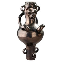 Boleslaw DANIKOWSKI Bella scultura antropomorfa in céramique vernissée